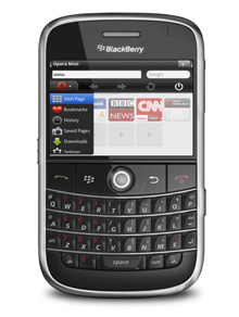opera mini pour blackberry curve 9360